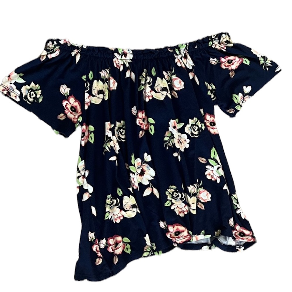 *⭐️ 3/$20* Rue21 Off the Shoulder Floral Top - Picture 1 of 4